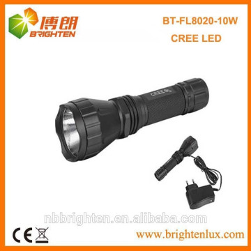 China Fonte da fábrica barato 3.7v 18650 bateria operada alumínio Cree levou melhor lanterna recarregável